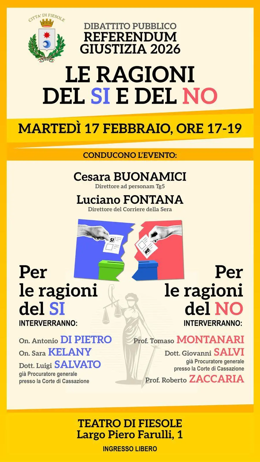 Le ragioni del Si e le ragioni del No