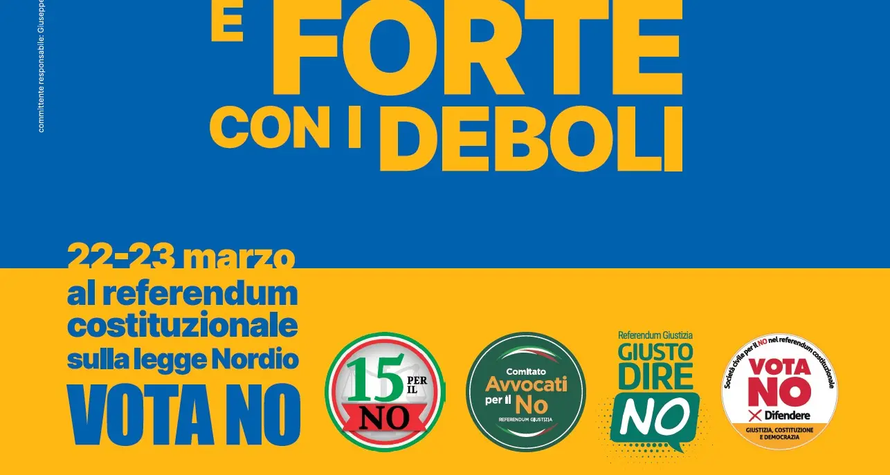 Referendum, Perché votare ‘No’ alla Legge Meloni-Nordio. Materiali grafici