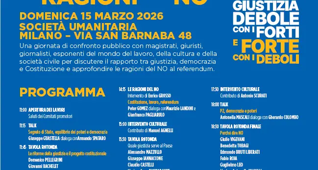 Giustizia e democrazia, le ragioni del No