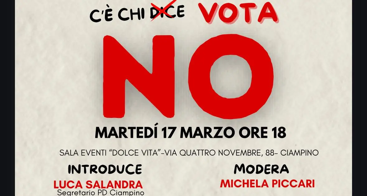 C’è chi vota No