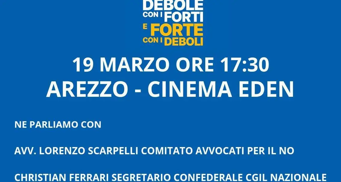 No al referendum. No a una giustizia forte con i deboli e debole con i forti