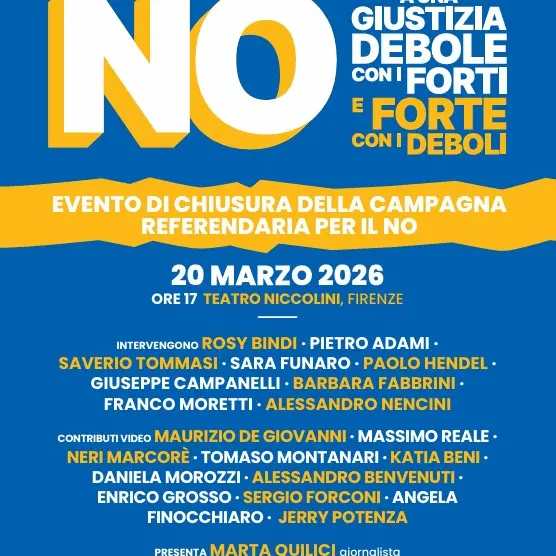 No a una giustizia debole con i forti e forte con i deboli