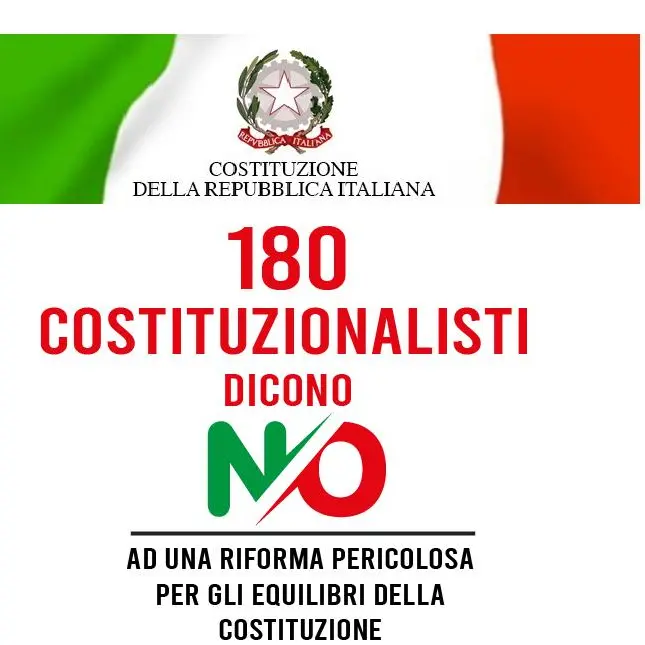 180 costituzionalisti dicono No al Referendum
